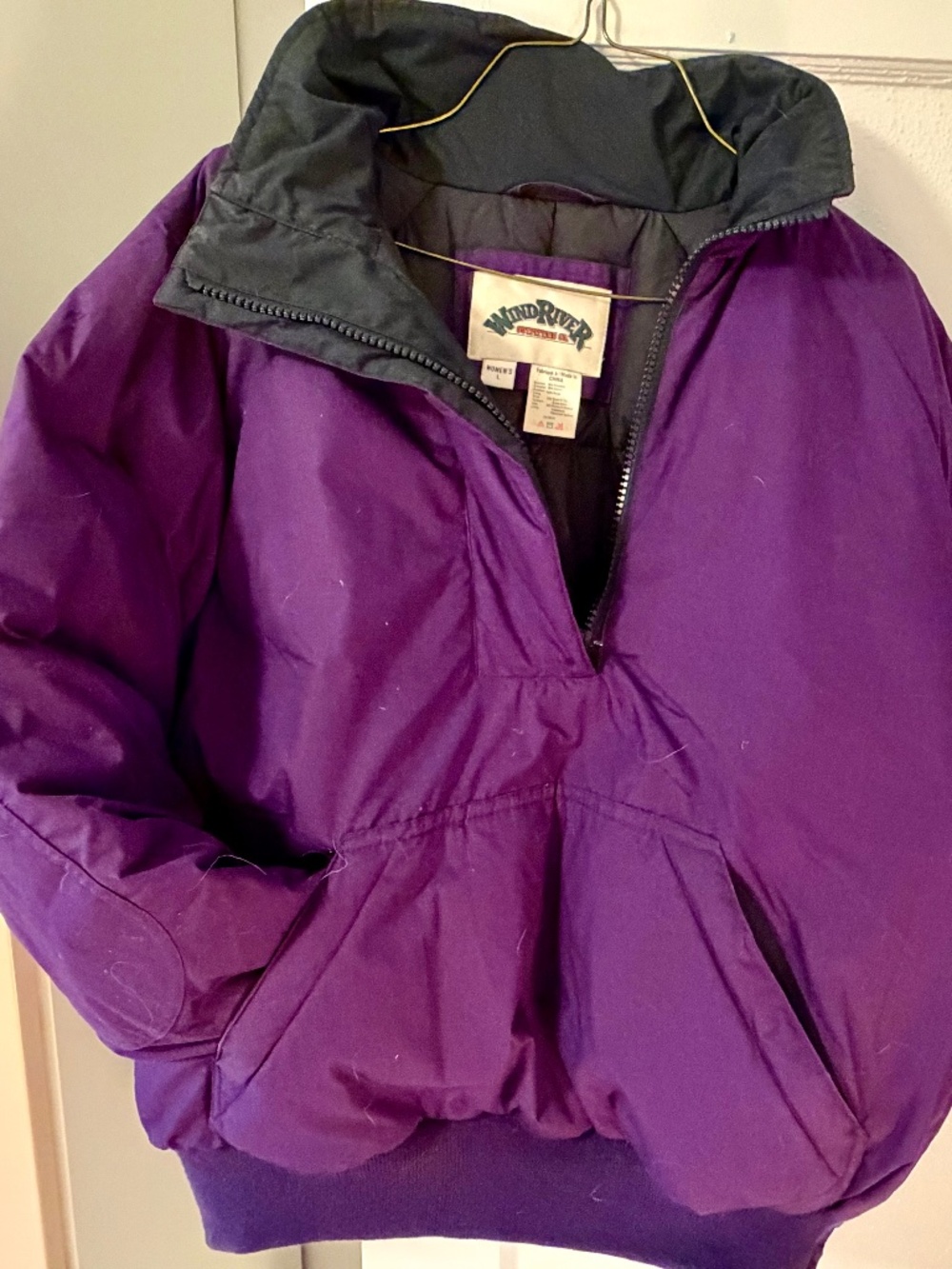 Vintage down bomber coat